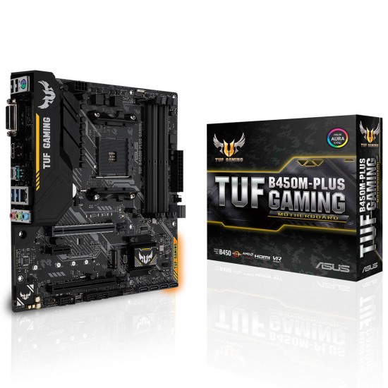 ASUS TUF B450M-PLUS GAMING AMD B450 Soket AM4 DDR4 3200 HDMI DVI M.2 USB3.1 Aura RGB MATX Gaming (Oyuncu) Anakart ASUS TUF B450M-PLUS GAMING AMD B450 Soket AM4 DDR4 3200 HDMI DVI M.2 USB3.1 Aura RGB MATX Gaming (Oyuncu) Anakart