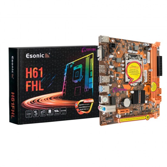 Esonic H61FHL 1333MHz DDR3 Soket 1155Pin mATX Anakart