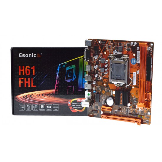 Esonic H61FHL 1333MHz DDR3 Soket 1155Pin mATX Anakart Esonic H61FHL 1333MHz DDR3 Soket 1155Pin mATX Anakart