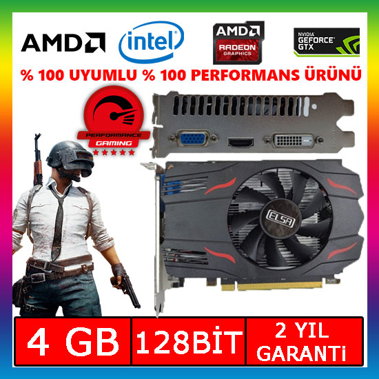 ELSA Phantom Amd Radeon R7 240 4gb Gddr3 128 Bit Ekran Kartı ELSA Phantom Amd Radeon R7 240 4gb Gddr3 128 Bit Ekran Kartı
