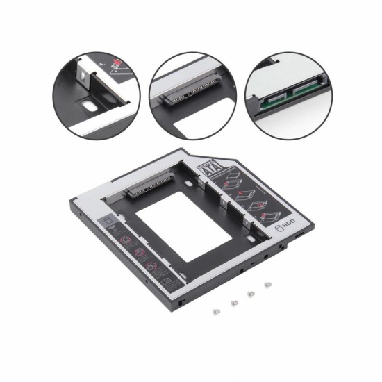 NOTEBOOKLAR İÇİN HDD / SSD YUVASI 12.7 mm NOTEBOOKLAR İÇİN HDD / SSD YUVASI 12.7 mm