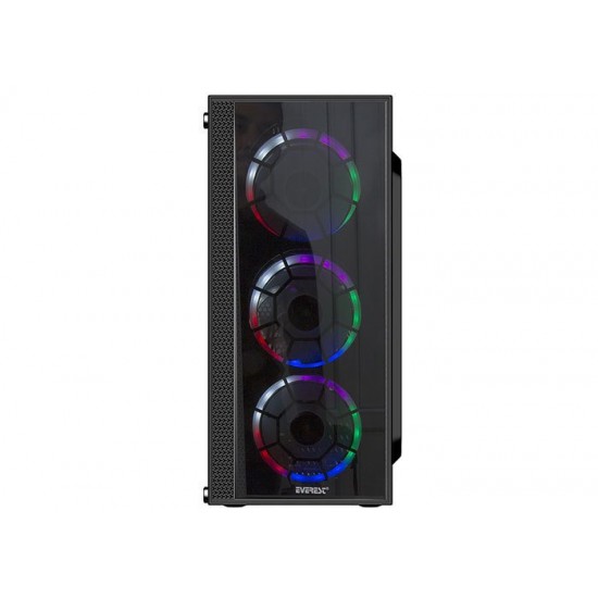 Everest CRYSTAL 4x120mm RAİNBOW Fanlı Tempered Glass Profesyonel Gaming Oyuncu Bilgisayar Kasası PSU YOK Everest CRYSTAL 4x120mm RAİNBOW Fanlı Tempered Glass Profesyonel Gaming Oyuncu Bilgisayar Kasası PSU YOK