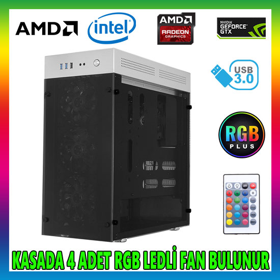 FRISBY FC-9230G GAMEMAX USB 3.0 MidT ATX PENCERELİ ALÜMİNYUM KASA