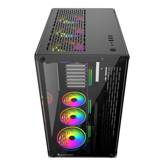 GAMETECH Archon 9x120mm Rgb Fanlı Kumandalı Profesyonel Gaming Oyuncu Bilgisayar Kasası