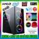 GAMETECH Ares Rainbow 4x120mm Fan Gaming Oyuncu Kasası GAMETECH Ares Rainbow 4x120mm Fan Gaming Oyuncu Kasası