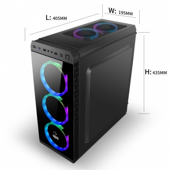GAMETECH GT-01 4 ADET RAİNBOW 12CM LED FANLI OYUNCU KASASI GAMETECH GT-01 4 ADET RAİNBOW 12CM LED FANLI OYUNCU KASASI