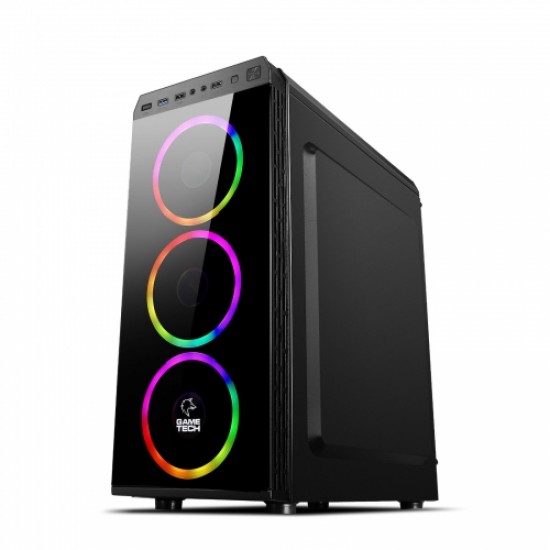 GAMETECH ZEUS KUMANDALI RGB 4x120mm Fan Gaming Oyuncu Kasası