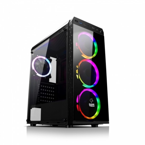 GAMETECH ZEUS KUMANDALI RGB 4x120mm Fan Gaming Oyuncu Kasası