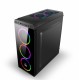 GAMETECH ZEUS KUMANDALI RGB 4x120mm Fan Gaming Oyuncu Kasası GAMETECH ZEUS KUMANDALI RGB 4x120mm Fan Gaming Oyuncu Kasası
