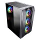 POWER BOOST VK-P3305B 4x12cm RAİNBOW FAN 500w PSU DAHİL ATX OYUNCU KASASI