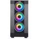 POWER BOOST VK-P3305B 4x12cm RAİNBOW FAN 500w PSU DAHİL ATX OYUNCU KASASI
