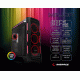 Rampage MAJOR 4x120mm RGB Fanlı Kumandalı Tempered Glass Profesyonel Gaming Oyuncu Bilgisayar Kasası