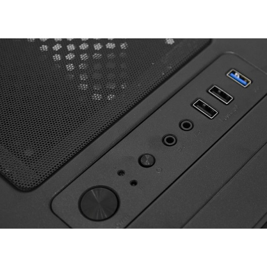 Rampage MIRACLE-V1 4x120mm RGB Fanlı Kumandalı Tempered Glass Profesyonel Gaming Oyuncu Bilgisayar Kasası