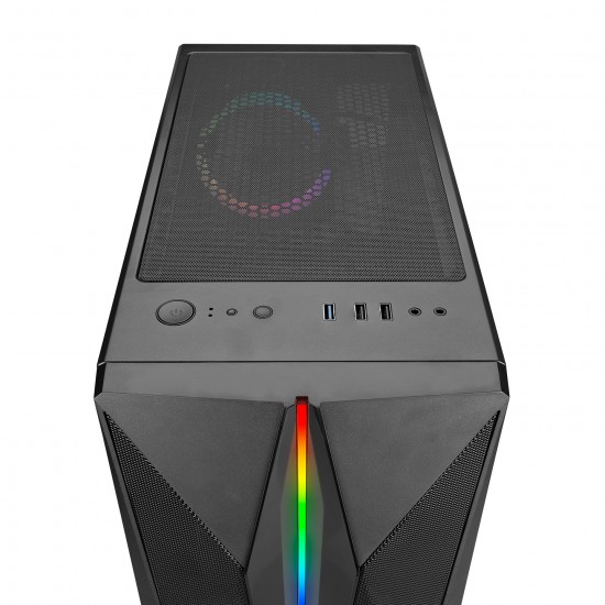 Rampage SHAKE 4x120mm RGB Fanlı Tempered Glass Profesyonel Gaming Oyuncu Bilgisayar Kasası PSU YOK Rampage SHAKE 4x120mm RGB Fanlı Tempered Glass Profesyonel Gaming Oyuncu Bilgisayar Kasası PSU YOK