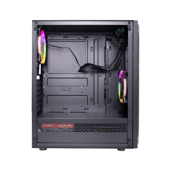 Rampage VICTORY Temper Camlı 1x12cm RGB Fan ön Panel Led Şertli Gaming Oyuncu Kasası