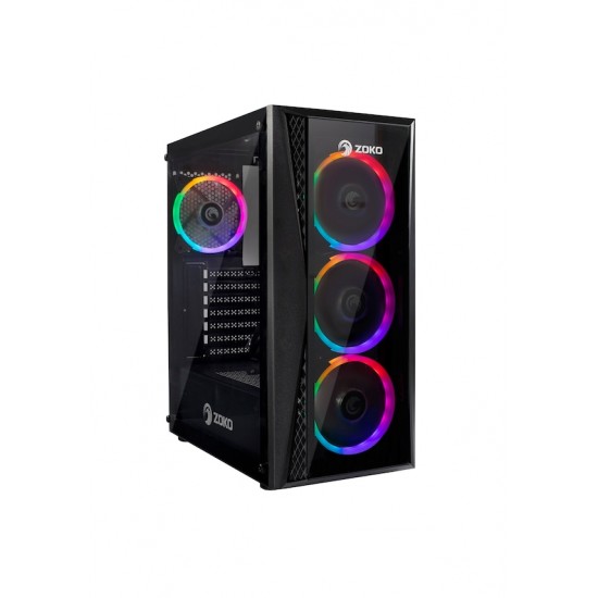 Zoko MELODY-X 4x12cm Autoring Rgb Fan Temper Cam Ön Panel USB 3.0 ATX Tower Profesyonel Gaming Oyuncu Bilgisayar Kasası Zoko MELODY-X 4x12cm Autoring Rgb Fan Temper Cam Ön Panel USB 3.0 ATX Tower Profesyonel Gaming Oyuncu Bilgisayar Kasası