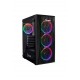 Zoko MELODY 4x12cm Autoring Rgb Fan Temper Cam Mesh Ön Panel USB 3.0 ATX Tower Profesyonel Gaming Oyuncu Bilgisayar Kasası