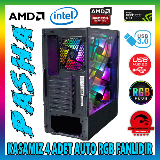 Zoko PASHA 4x12cm Autoring Rgb Fan Temper Cam Mesh Ön Panel USB 3.0 ATX Tower Profesyonel Gaming Oyuncu Bilgisayar Kasası Zoko PASHA 4x12cm Autoring Rgb Fan Temper Cam Mesh Ön Panel USB 3.0 ATX Tower Profesyonel Gaming Oyuncu Bilgisayar Kasası