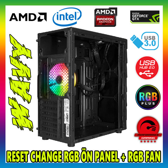 ZOKO WAVY RGB Ledli Siyah Acrylic Panel 120mm Fanlı Profesyonel Gaming Oyuncu Bilgisayar Kasası ZOKO WAVY RGB Ledli Siyah Acrylic Panel 120mm Fanlı Profesyonel Gaming Oyuncu Bilgisayar Kasası