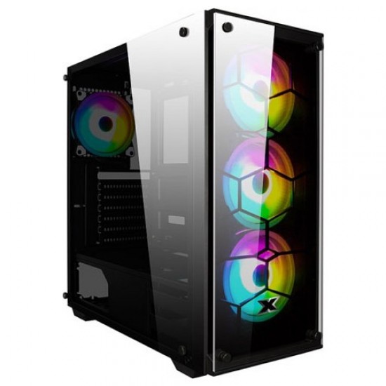 Xigmatek EN41893 Venom X 4x12cm RGB Fan Temperli Cam Oyuncu Bilgisayar Kasası Xigmatek EN41893 Venom X 4x12cm RGB Fan Temperli Cam Oyuncu Bilgisayar Kasası