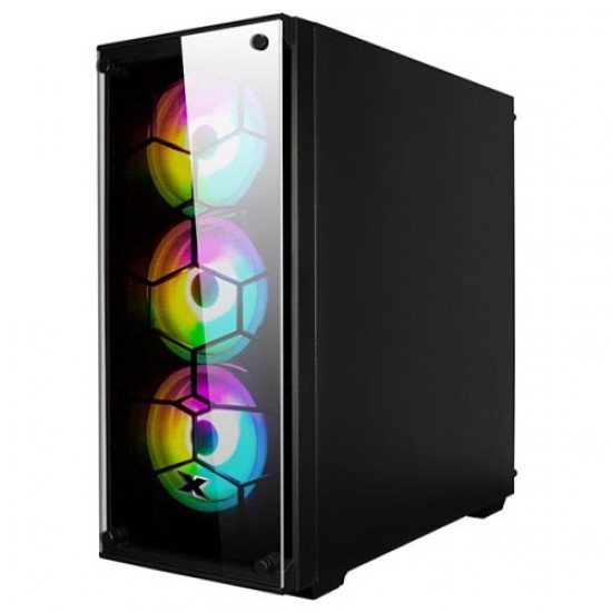 Xigmatek EN41893 Venom X 4x12cm RGB Fan Temperli Cam Oyuncu Bilgisayar Kasası