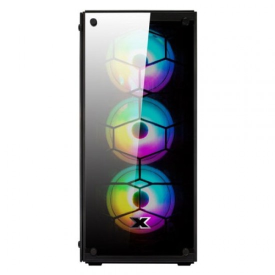 Xigmatek EN41893 Venom X 4x12cm RGB Fan Temperli Cam Oyuncu Bilgisayar Kasası