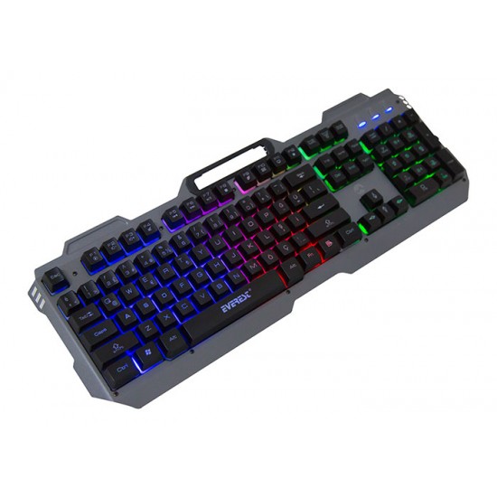 Everest KB-197 TITANIO USB Aydınlatmalı Q Metal Yüzey Gaming Oyuncu Klavyesi