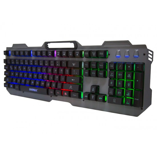 Everest KB-197 TITANIO USB Aydınlatmalı Q Metal Yüzey Gaming Oyuncu Klavyesi Everest KB-197 TITANIO USB Aydınlatmalı Q Metal Yüzey Gaming Oyuncu Klavyesi
