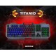 Everest KB-197 TITANIO USB Aydınlatmalı Q Metal Yüzey Gaming Oyuncu Klavyesi