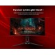 Rampage RM-165S 27inç Led 165Hz HDR Freesync CSOT VA Panel PC Curved Oyuncu Monitörü Outled