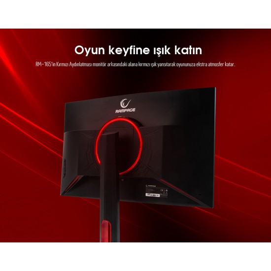 Rampage RM-165S 27inç Led 165Hz HDR Freesync CSOT VA Panel PC Curved Oyuncu Monitörü Outled