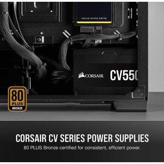 Corsair CV550  CP-9020210-E 550W  80 Plus  Bronz Aktif PFC Power Supply Güç KaynağıCP-9020210-E