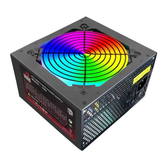 Dragos 12Cm RGB Fan 500W 80 Plus Aktif PFC Power Supply Dragos 12Cm RGB Fan 500W 80 Plus Aktif PFC Power Supply