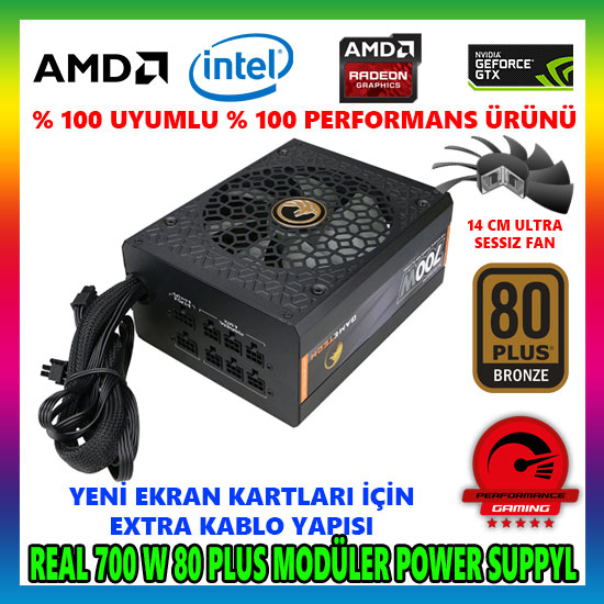 GAMETECH GTP-700 700W 80 PLUS MODÜLER POWER SUPPLY GAMETECH GTP-700 700W 80 PLUS MODÜLER POWER SUPPLY