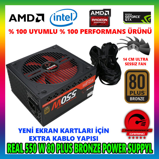GAMETECH GTP-550 550W 80 PLUS POWER SUPPLY GAMETECH GTP-550 550W 80 PLUS POWER SUPPLY