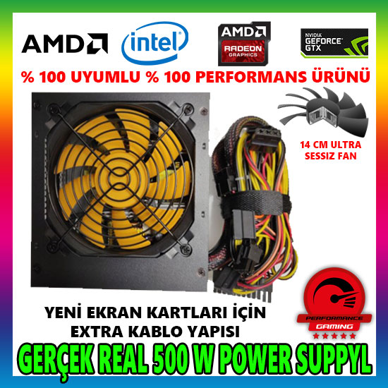 VERSATİLE 500W REAL POWER SUPPLY GÜÇ KAYNAĞI