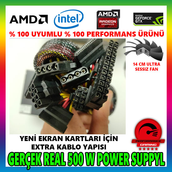 VERSATİLE 500W REAL POWER SUPPLY GÜÇ KAYNAĞI VERSATİLE 500W REAL POWER SUPPLY GÜÇ KAYNAĞI