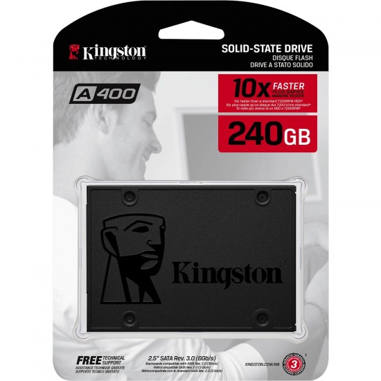 Kingston A400 SA400S37/240G SSDNow 240GB 500MB-350MB/s Sata3 2.5" SSD Disk Kingston A400 SA400S37/240G SSDNow 240GB 500MB-350MB/s Sata3 2.5" SSD Disk
