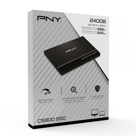 PNY CS900 SSD7CS900-240-PB 240 GB 535/500MB/s SATA 3 SSD