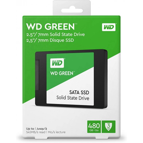 WD Green WDS480G2G0A 480GB 545MB/s SATA3 2.5" SSD 2 YIL Garantili WD Green WDS480G2G0A 480GB 545MB/s SATA3 2.5" SSD 2 YIL Garantili